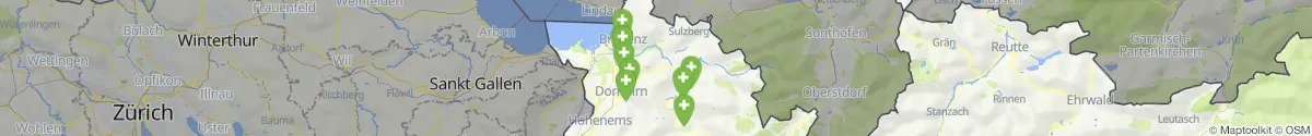 Map view for Pharmacies emergency services nearby Krumbach (Bregenz, Vorarlberg)